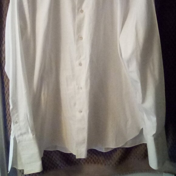 Ermenegildo Zegna Trofeo Dress Shirt Men’s  White Trofeo French Cuff 47 18 1/2 - Picture 13 of 13